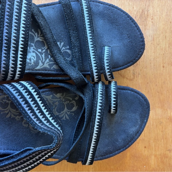 Aetrex 8.5 black Paris Slide Leather Sandal - Picture 10 of 10